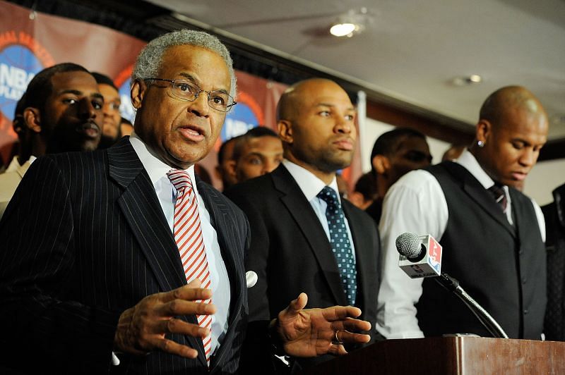 NBPA Representatives meet in 2011 to discuss the NBA lockout