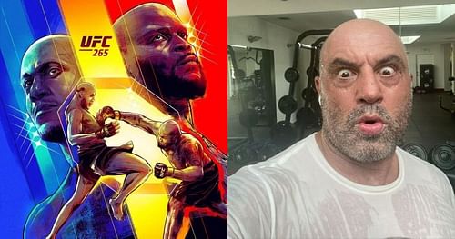 Ciryl Gane & Derrick Lewis (left), Joe Rogan (right) [Images Courtesy: @ufc and @joerogan on Instagram]