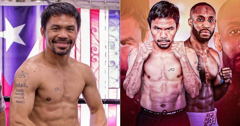 Manny Pacquiao will take on Yordenis Ugas on August 21 [Image credits: @mannypacquiao and @yordenis_ugas on Instagram]