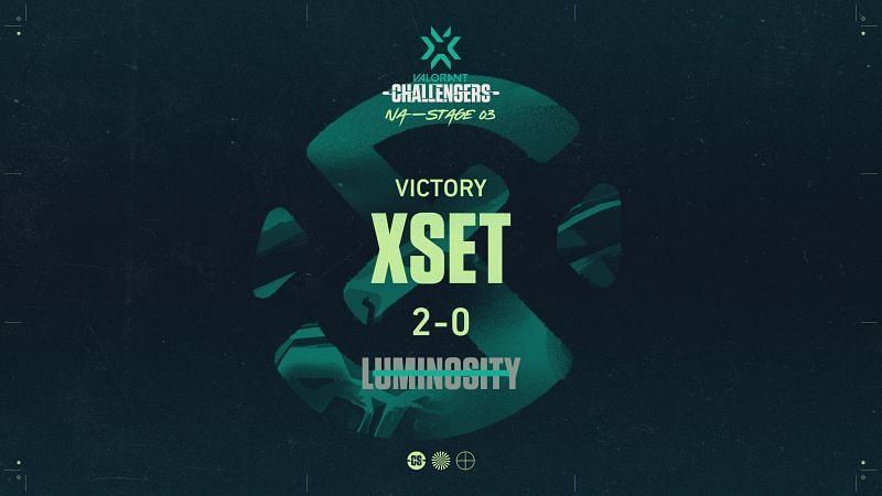 XSET beat Luminosity (Image via Twitter/valesports_na)