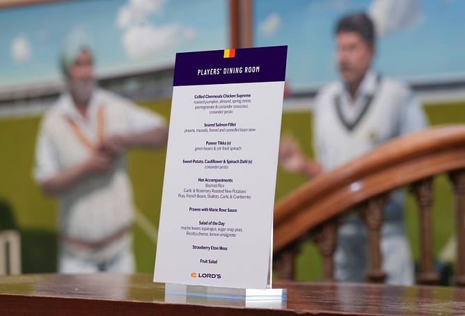 IND vs ENG 2021: A look at the players' dining room menu for Day One at Lord's