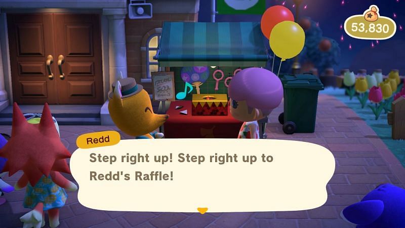 Players can earn a lot of rewards from Redd&#039;s Raffle (Image via Nintendo)