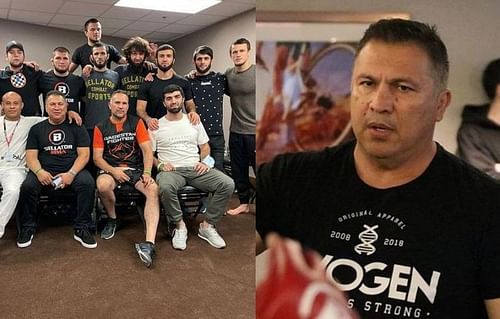 Javier Mendez and the AKA team after Bellator 263 (left); Javier Mendez (right) [Images Courtesy: @akajav on Instagram]