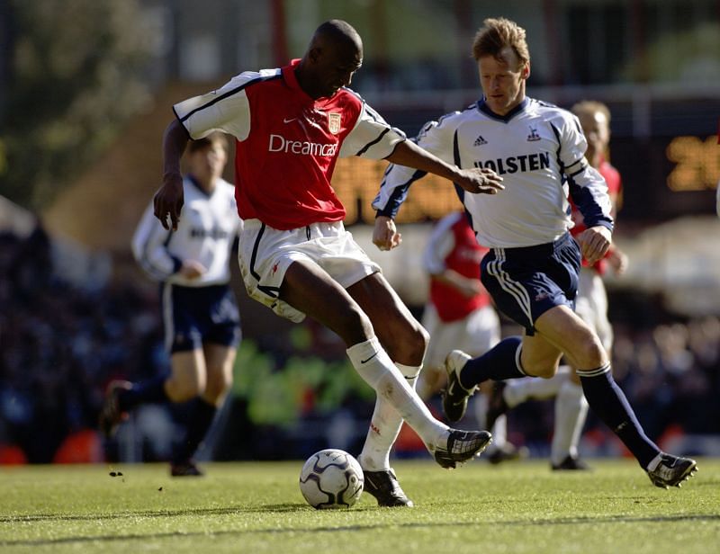 Patrick Vieira in action for Arsenal