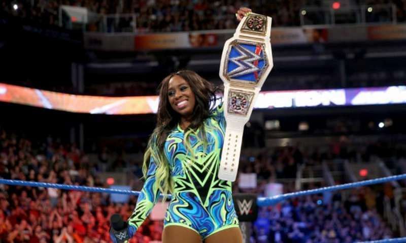 Naomi as the SmackDown Women&#039;s Champion