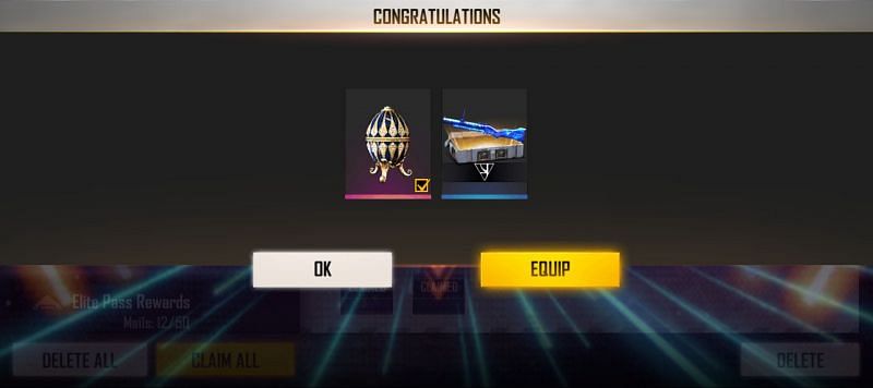 The two rewards for the redeem code (Image via Free Fire)