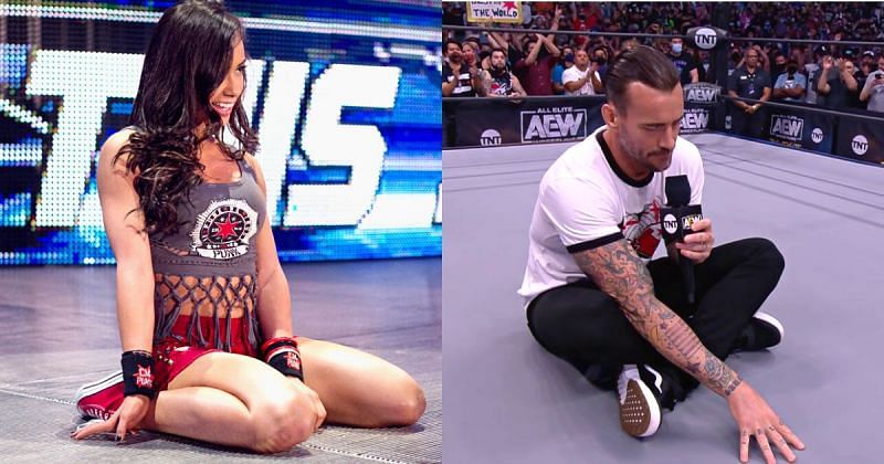 Cm Punk Becomes 1 Trending Topic Aj Lee Reacts With A Message