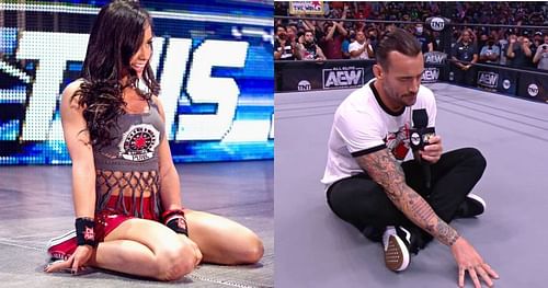 AJ Lee reacted to CM Punk's AEW debut.