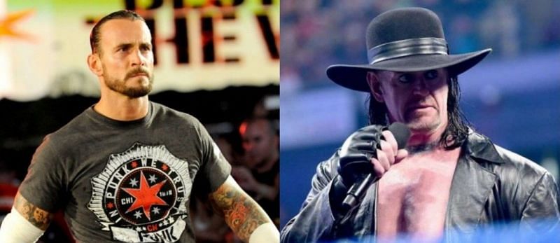 CM Punk (Left) and The Undertaker (Right)