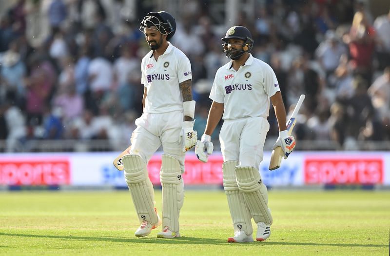 KL Rahul and Rohit Sharma. Pic:Getty Images