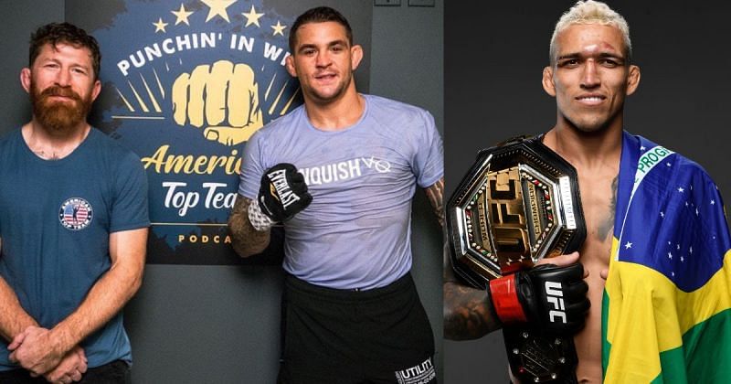 Mike Brown (left), Dustin Poirier (center), Charles Oliveira (right) [Images Credits: @mikebrownmma on Instagram, @UFC on Twitter]