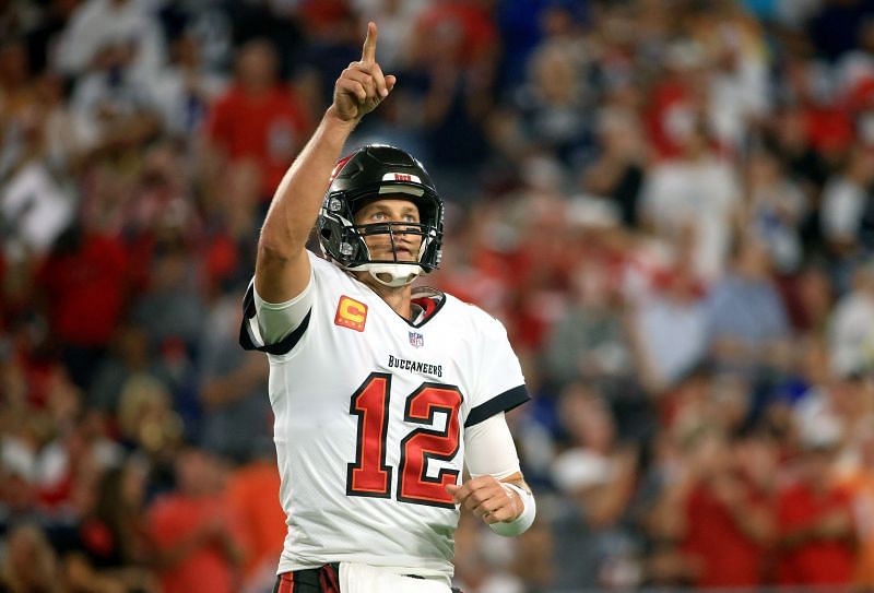 Tom Brady led the Tampa Bay Buccaneers to their first win of the season on Thursday night.