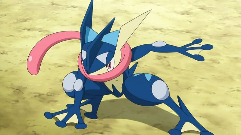 Greninja as it appears in the anime (Image via The Pokemon Company)