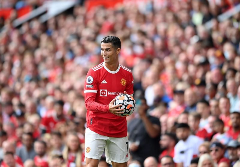 Cristiano Ronaldo scored on his second debut for Manchester United.