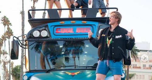 Logan Paul on his Cool Bus [Credits: @loganpaul on Instagram]