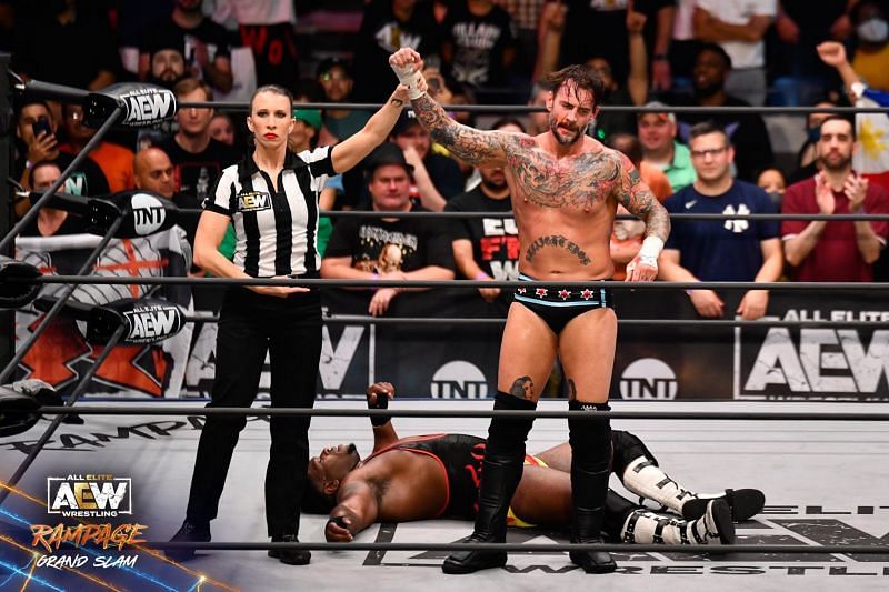 CM Punk wrestled on television for the first time in seven years.