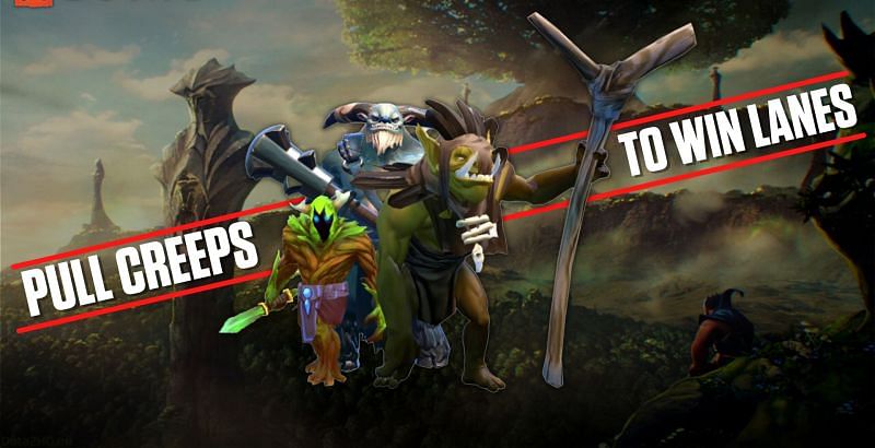 The neutral camps of Dota 2 do not attack units unless provoked (Image via Valve)
