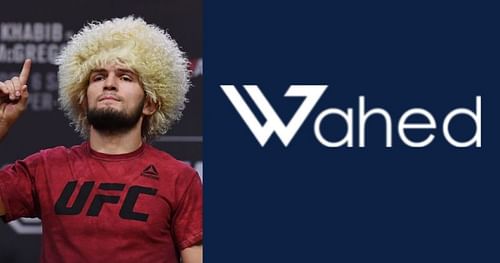 Khabib Nurmagomedov is to be new brand ambassador for FinTech firm Wahed Inc. [Right image credit: halal.wahedinvest.com]