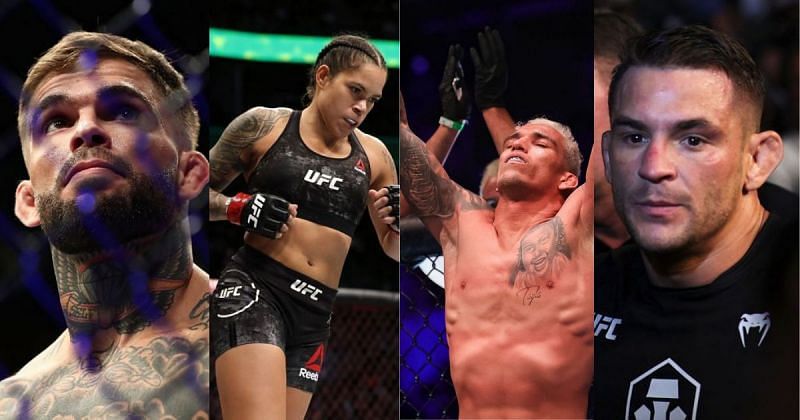 UFC 269: Possible fighters (Left to Right): Cody Garbrandt, Amanda Nunes, Charles Oliveira, Dustin Poirier