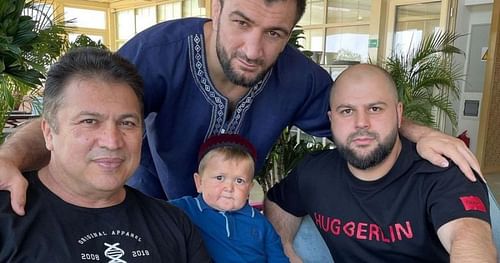 Javier Mendez (Left), Abubakar Nurmagomedov (Top), Hasbulla (Center) [Image credits: hasbulla.hushetskiy on Instagram]