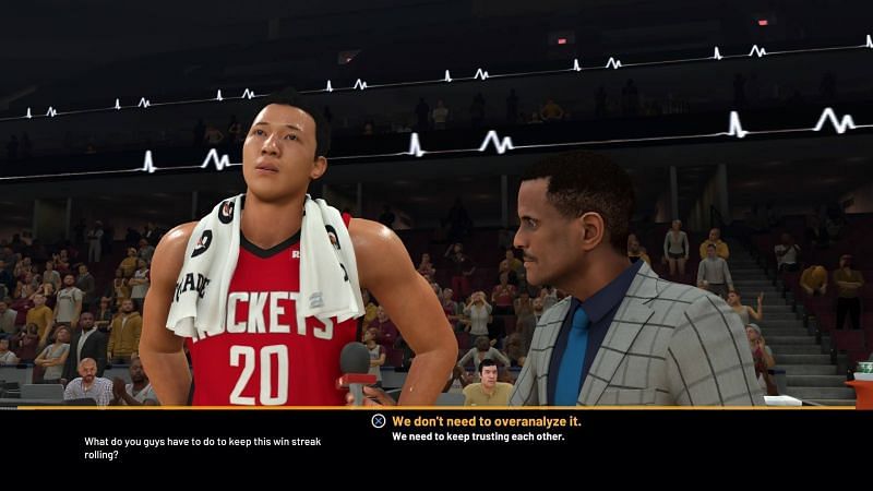 A snapshot from MyCareer as seen in NBA 2K20. [Source: IGN]