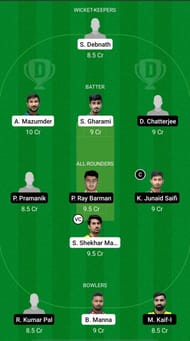 KW vs KB Dream11 Prediction - Bengal T20 Challenge