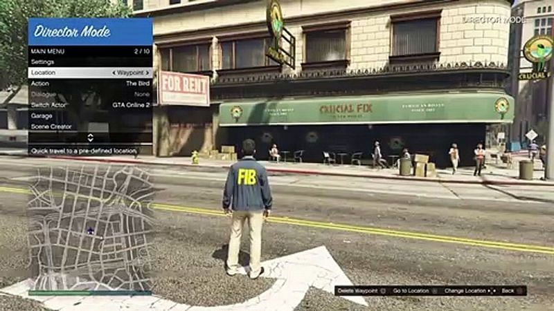 Director Mode in GTA 5 allows players to select different characters and act up different scenarios in the game environment that players can record and save (Image via gta.fandom.com)