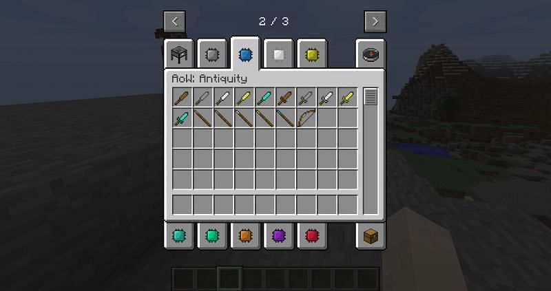 Age of weapons mod (Image via Minecraft)