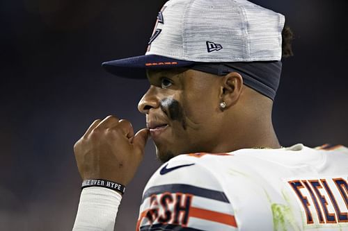 Justin Fields in action for the Chicago Bears