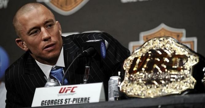 "Never saw it" - John McCarthy claims he never saw Georges St-Pierre tap to strikes while officiating title fight against Matt Serra