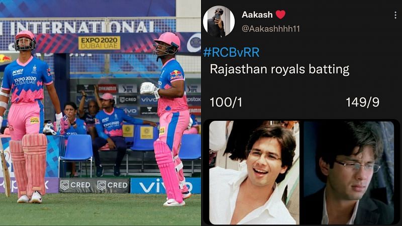 RR vs RCB memes, IPL 2021: Top 10 funny memes from today's match