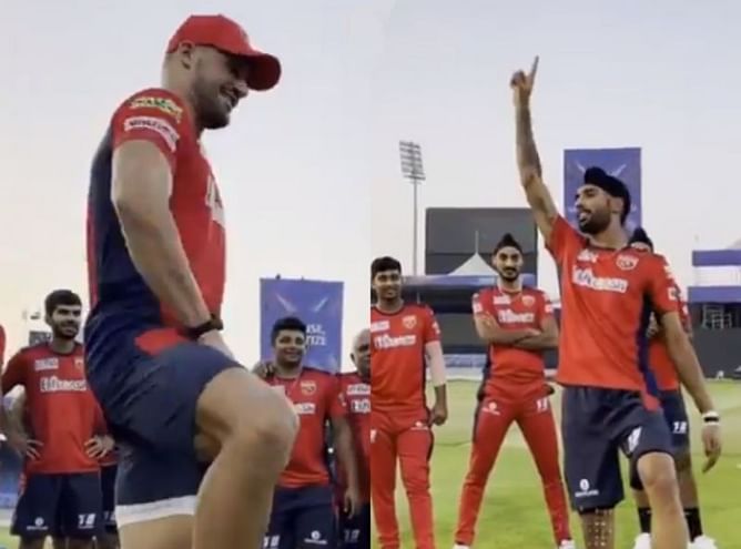 IPL 2021: [Watch] Aiden Markram welcomed in typical Punjabi style by PBKS players