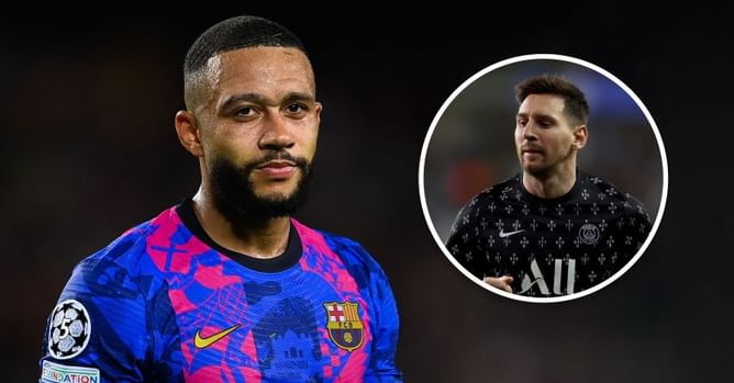 Barcelona attacker Memphis Depay picks Lionel Messi and Manchester United star in dream 5-a-side team