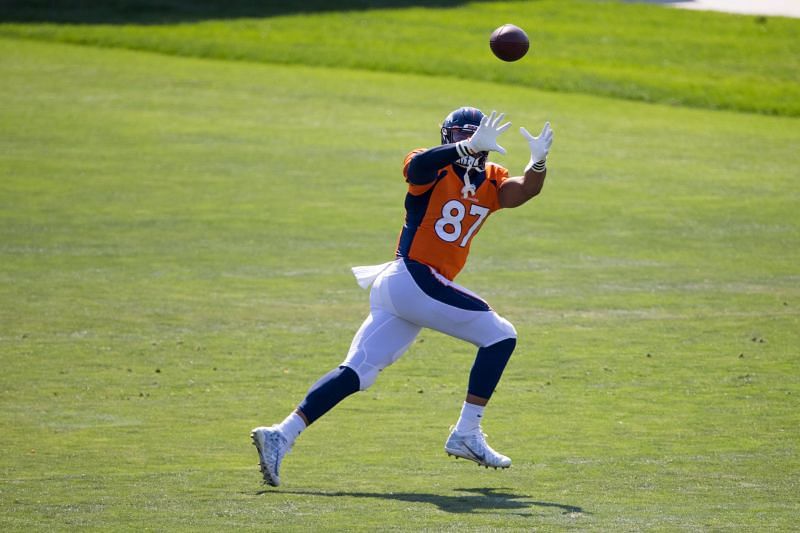 TE Noah Fant at Denver Broncos Training Camp