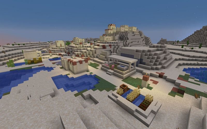 The desert village (Image via Minecraft)