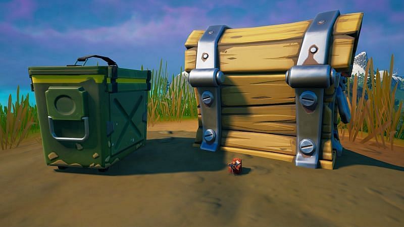 The mysterious chair in Fortnite has been shrinking with each passing update in Season 7 (Image via Epic Games)