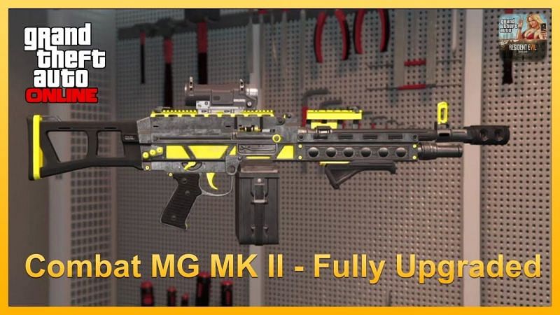 The wonderful fully-upgraded Combat MG MKII (Image via Sportskeeda)