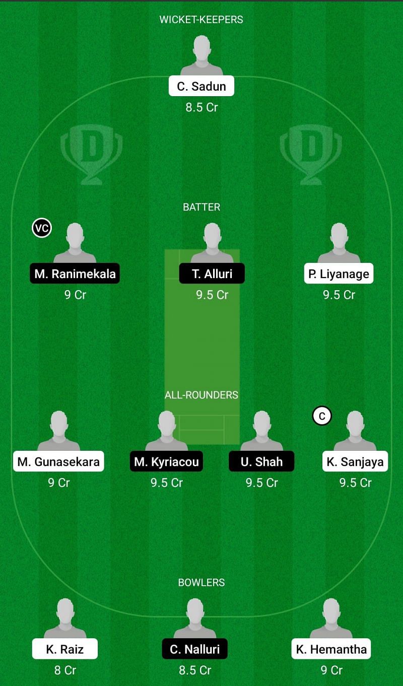 SLL vs CEC Dream11 Team - 2