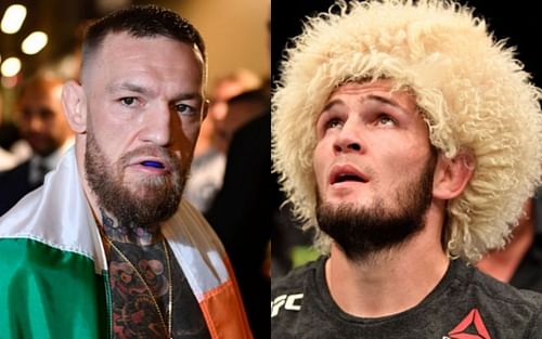 Conor McGregor (left); Khabib Nurmagomedov (right)