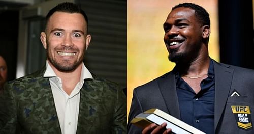 Colby Covington (left); Jon Jones (right)