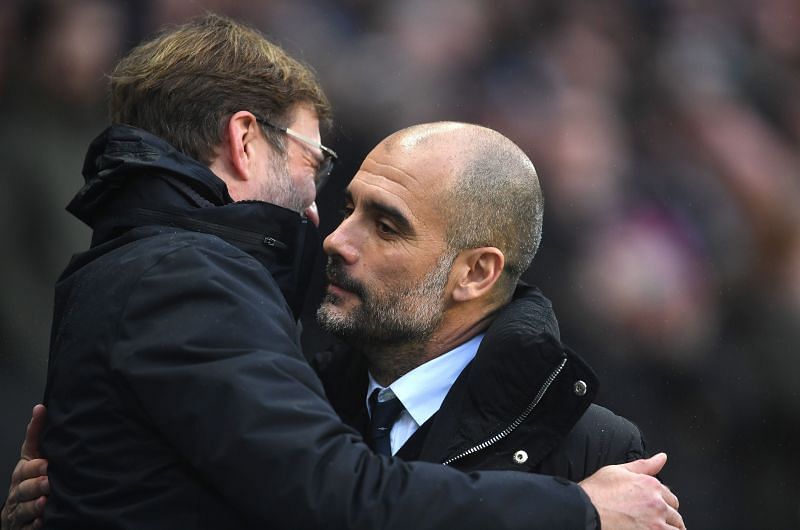 Pep Guardiola and Jurgen Klopp