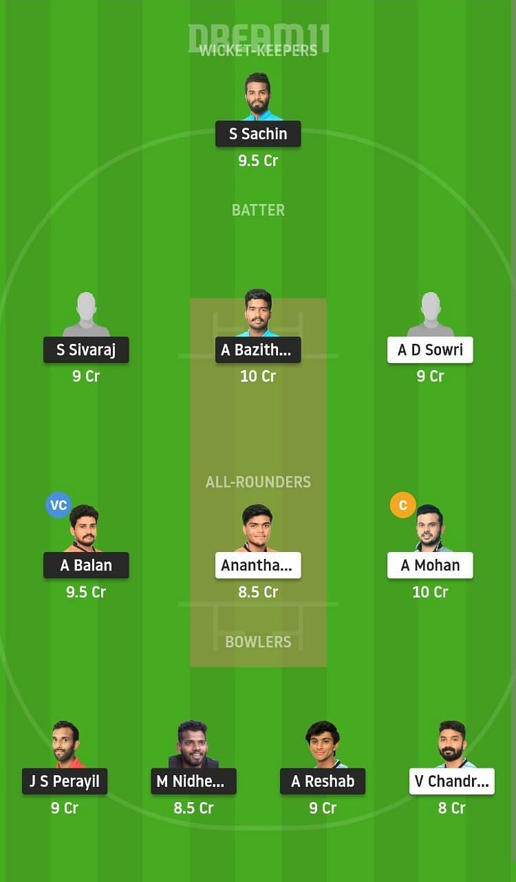 TRC vs MTC Dream11 Fantasy Suggestion #1