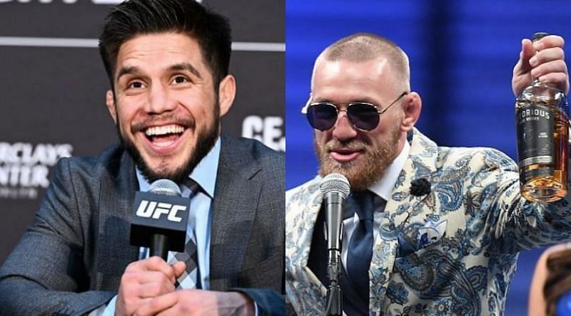 Henry Cejudo (left) and Conor McGregor (right)