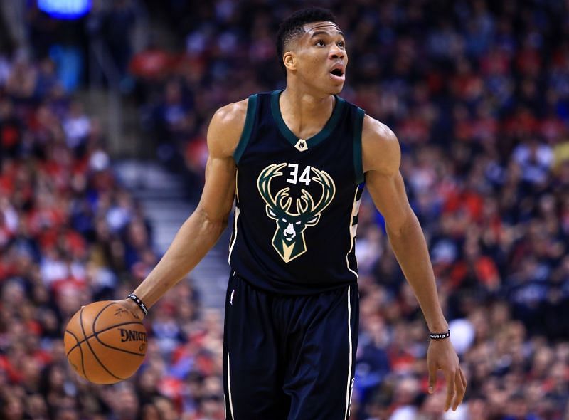Giannis Antetokounmpo led Miwaukee in all five stats categories in 2016-17