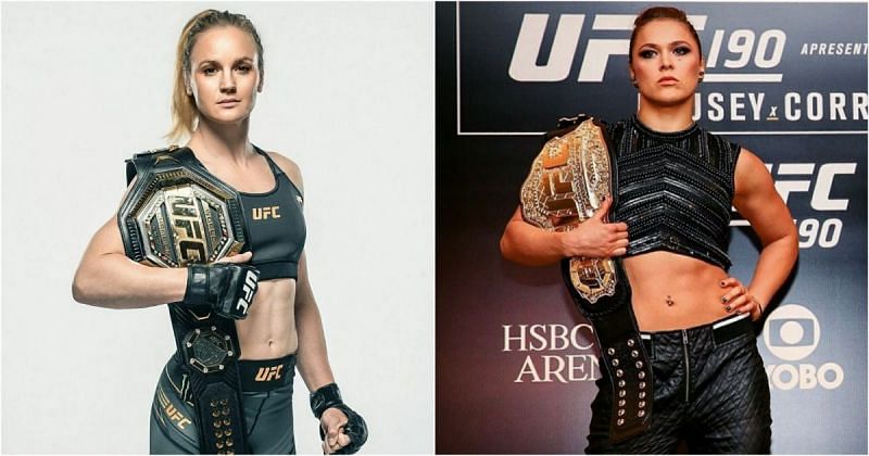 Valentina Shevchenko (left) and Ronda Rousey (right) Image Credit: @bulletvalentina &amp; @rondarousey via Instagram