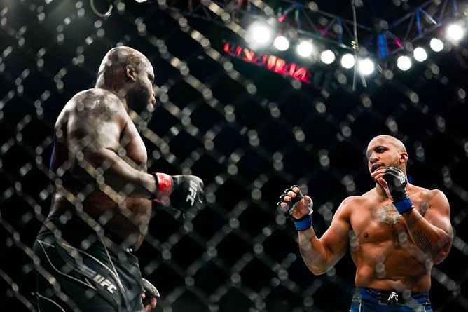 Watch: Ciryl Gane seemingly outpoints Derrick Lewis on a punching machine in a comparison video