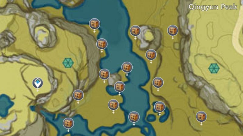 The second part of the Mystmoon Chest in Nantianmen (Image via Interactive Map)