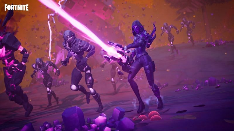 The Sideways and Cube monsters in Fortnite Chapter 2 Season 8 (Image via Epic Games)