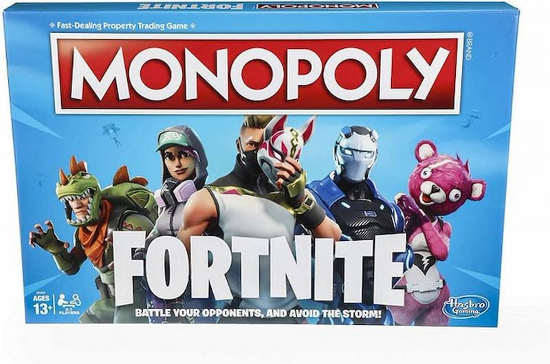 The Fortnite edition of Monopoly released in Otober 2018. (Image via Epic Games and Hasbro)