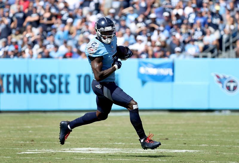 Julio Jones playing for the Tennessee Titans